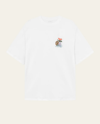 Camiseta Cole Table ajuste holgado blanca